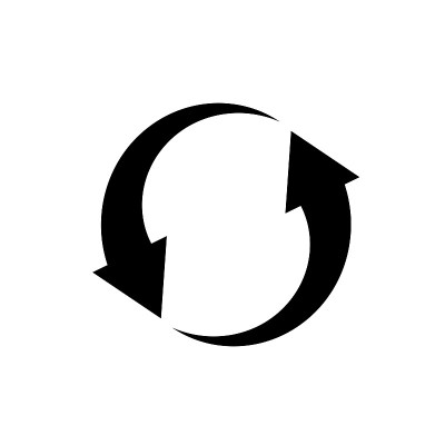 Vector image of a flat, linear icon with arrows po