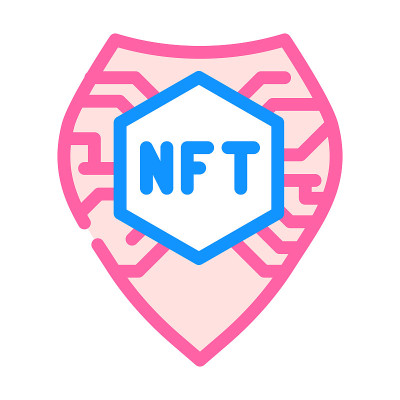非ft屏蔽颜色图标矢量插图
