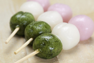 三色的饺子
