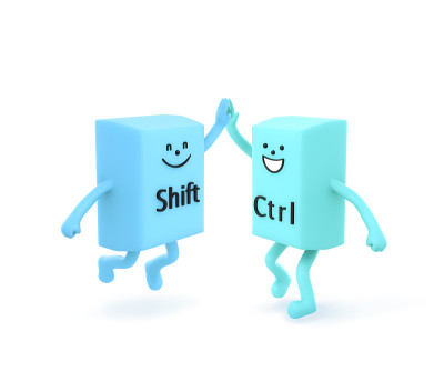 shift键与Ctrl键的字符概念，剪切路径，3d渲染