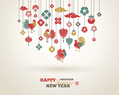 中国新年的挂饰