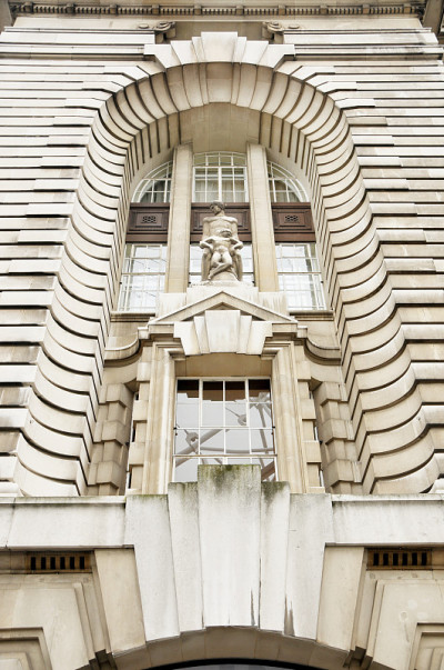 建筑细部，市政厅，伦敦，英国