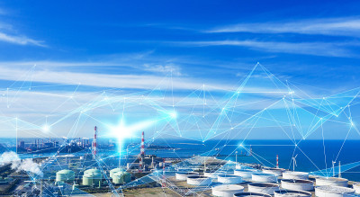 技术产业概念。物联网(IoT)。INDUSTRY4.0