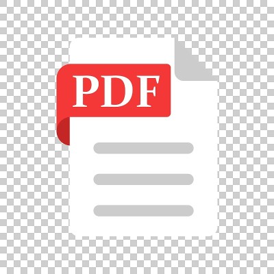 透明风格的Pdf图标。文档文本矢量插图在孤立的背景。档案业务的概念。