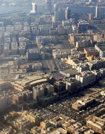 迪拜城市鸟瞰图