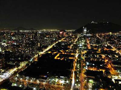 智利圣地亚哥夜景