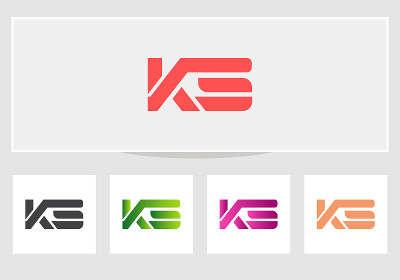 KS标志设计简约，KS字母标志兼具现代时尚