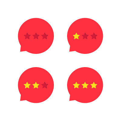 红色评级星星图标设置
