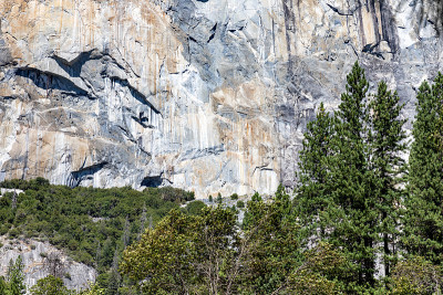 El Capitan Formation的照片在约塞米蒂国家公园在夏天炎热的一天在加利福尼亚特写2