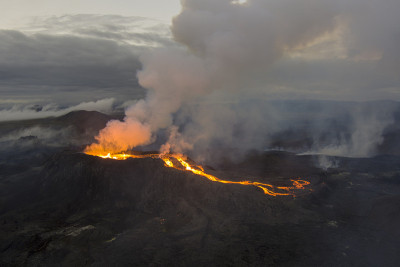 Grindavík，冰岛活火山火山口熔岩