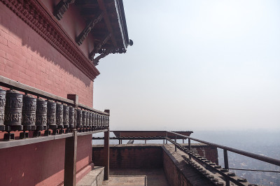 Swayambhunath寺庙视图