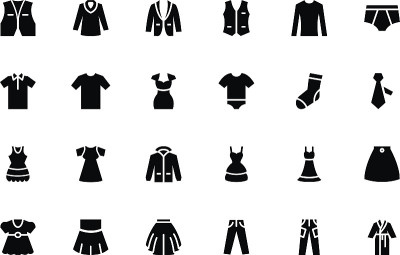 服装矢量图标2