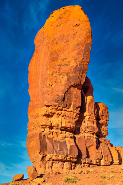 纪念碑谷地区的科罗拉多高原与巨大的砂岩在Arizonaâ犹他州边界上，在一个纳瓦霍民族保留地。美
