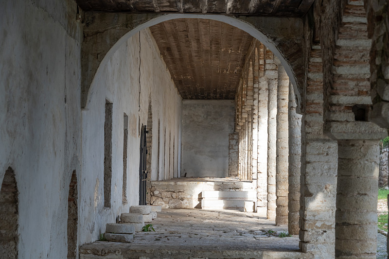 阿斯兰帕夏清真寺，一个奥斯曼帝国建造的清真寺，在约阿尼纳市(雅纳)，首都和最大的城市伊庇鲁斯在希腊西