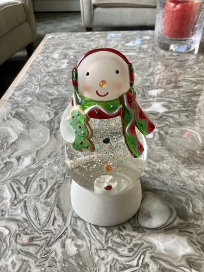 雪人雪花玻璃球