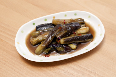 日本料理，Nasunoamakara shoyuitame，炒茄子甜酱油