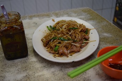 香港的牛肉炒面。