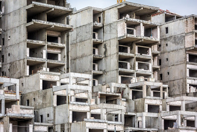伊拉克废弃的建筑。