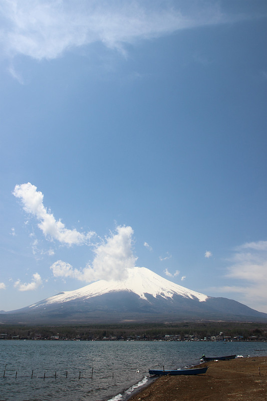 山中湖的富士山