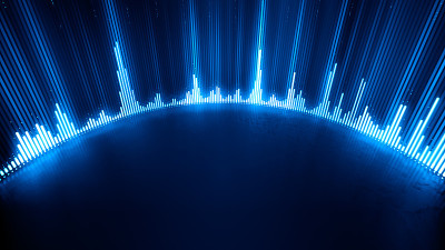 音乐均衡器声波抽象背景