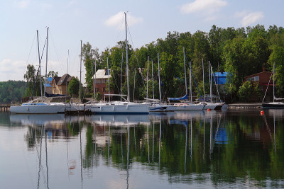 Journey on a sailing boat.Summer travel.