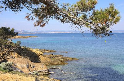 法国里维埃拉Porquerolles海滩