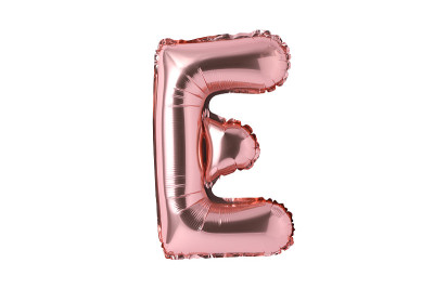 照字母气球。