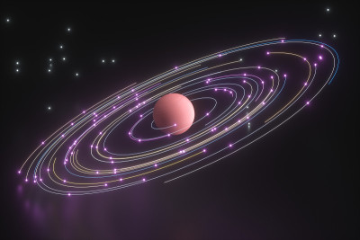 3d渲染发光发光线星