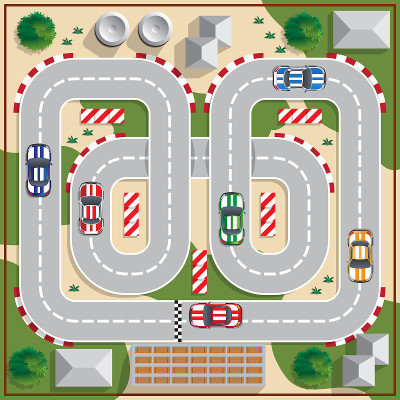 赛车跑道。