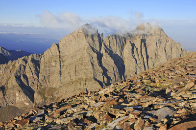 克雷斯顿峰，基督山，科罗拉多州落基山脉