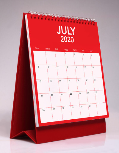 简单的台历2020 - 7月