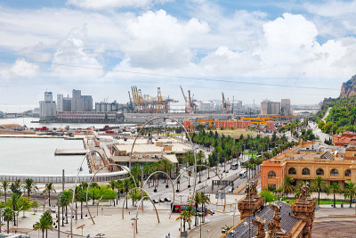 巴塞罗那全景。