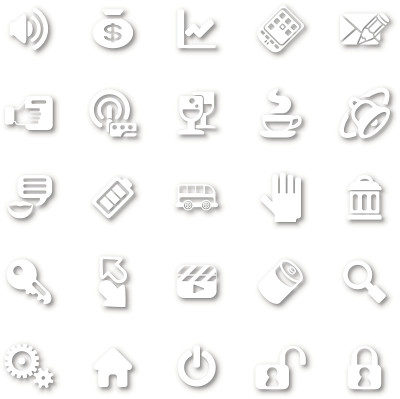 Icon Set White极简主义