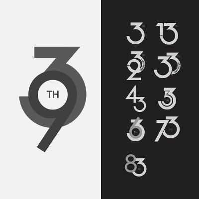 93 th Anniversary Set Vector Template Design Illus
