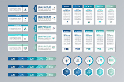 Timeline Infographic Collection.