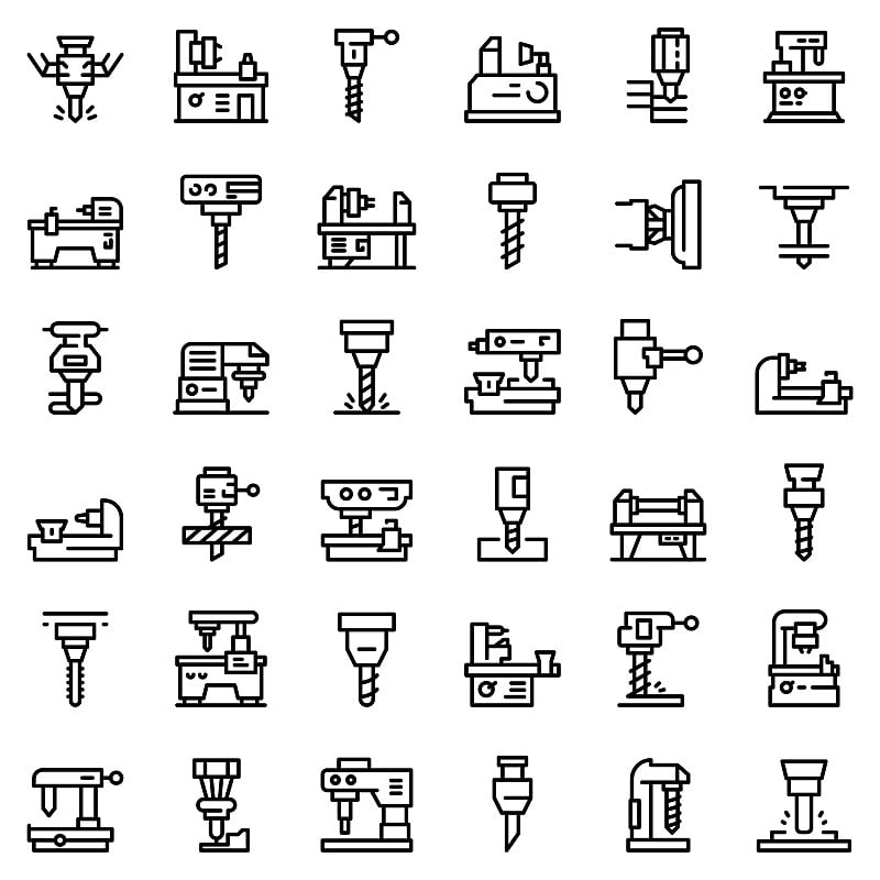 铣床图标设置，轮廓样式