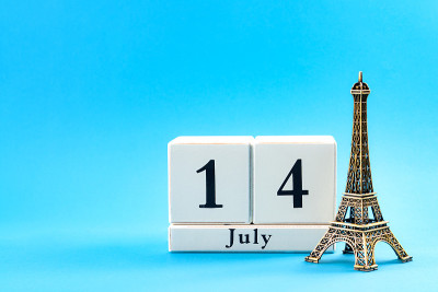 Happy Bastille day and French national day concept