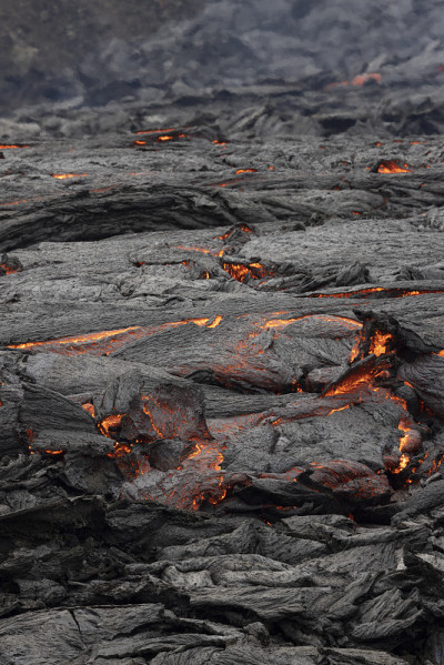 火山喷发和熔岩场