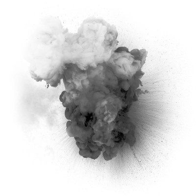 黑色爆炸孤立在白色背景上