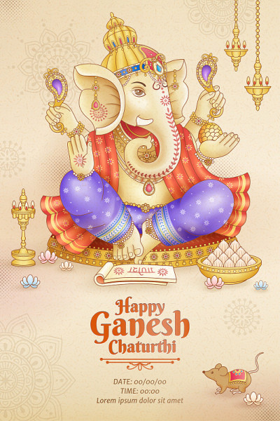 Happy Ganesh Chaturthi design