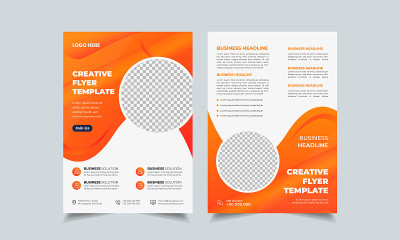 Set of abstract colorful vector design template fo