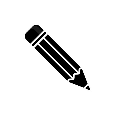 铅笔图标矢量插图为web