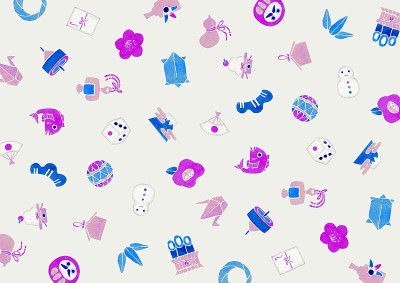 Happy new year Lucky charm pattern