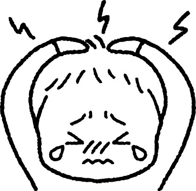 头痛男孩的插图