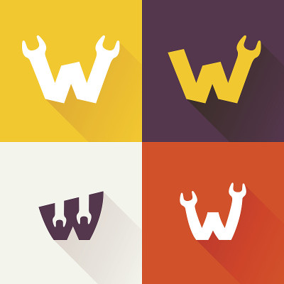 W字母与扳手图标设置。