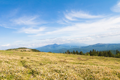 Utsukushigahara美丽的风景山景是日本长野最重要和最受欢迎的自然地方之一。