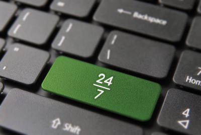 24/7小时随时打开互联网商务键盘
