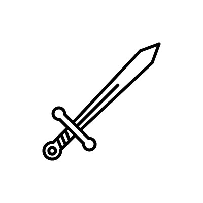 剑图标设计标志模板插图