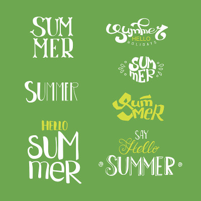 你好，夏季刻字集