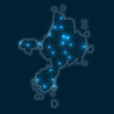 袍网络地图。